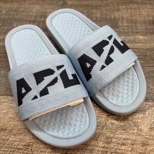 APL Slides Women's 7 BL TechLoom Sandals Ice Blue/Midnight NEW